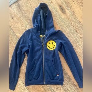 Aviator Nation kids 14 Navy zip up